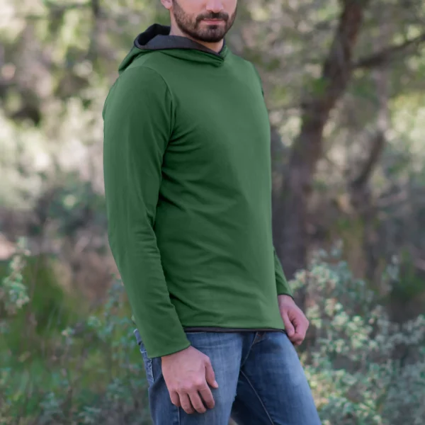 BlocWave® FlexiBloc Reversible Organic EMF Hoodie for Men - Image 2