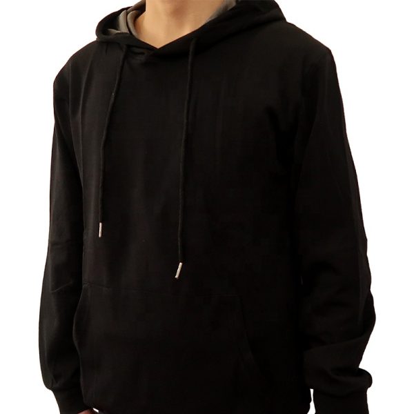 EMF Protection Logo Shielding Hoodie Unisex - Black - Image 2